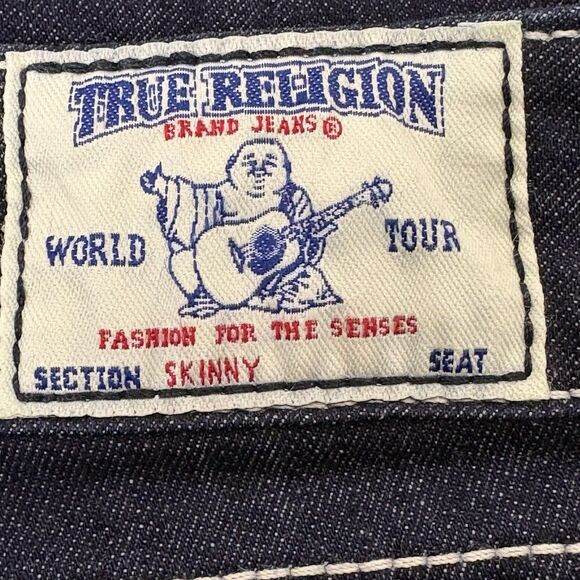 True Religion Skinny Jeans #112790 Size 29 USA 99% Cotton Y2k Preppy - Picture 7 of 13